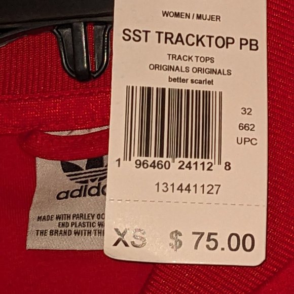 Red womans Adidas active wear jacket - Picture 6 of 6